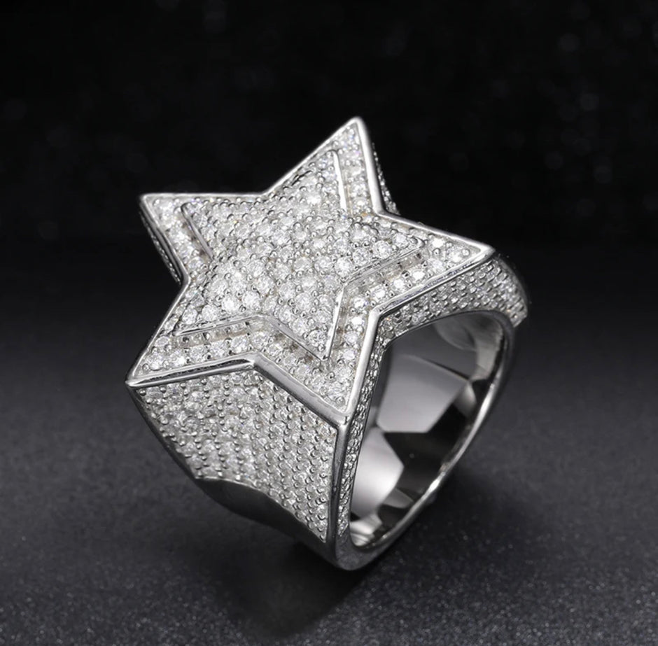 Star Moissanite Ring