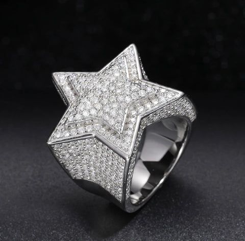 Star Moissanite Ring
