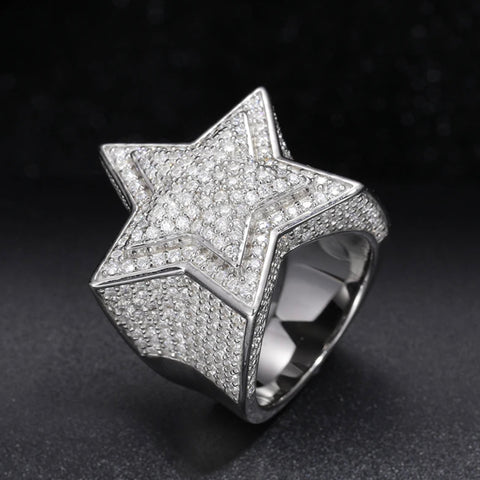 Star Moissanite Ring