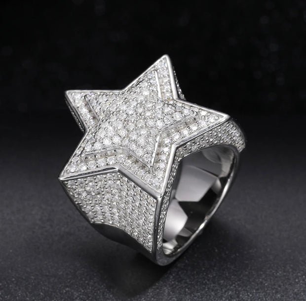 Star Moissanite Ring