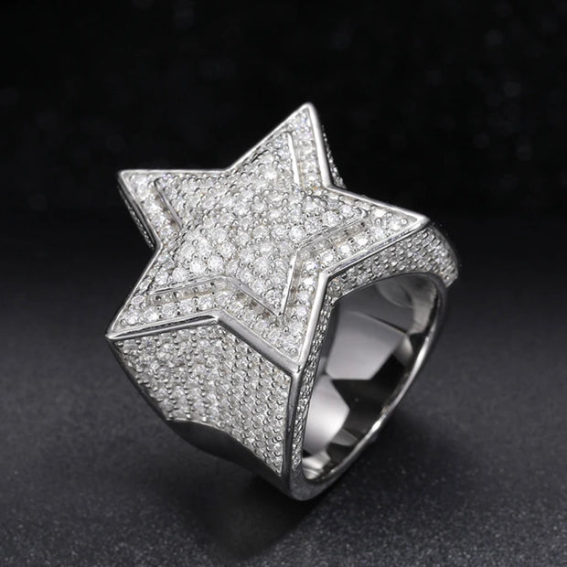 Star Moissanite Ring