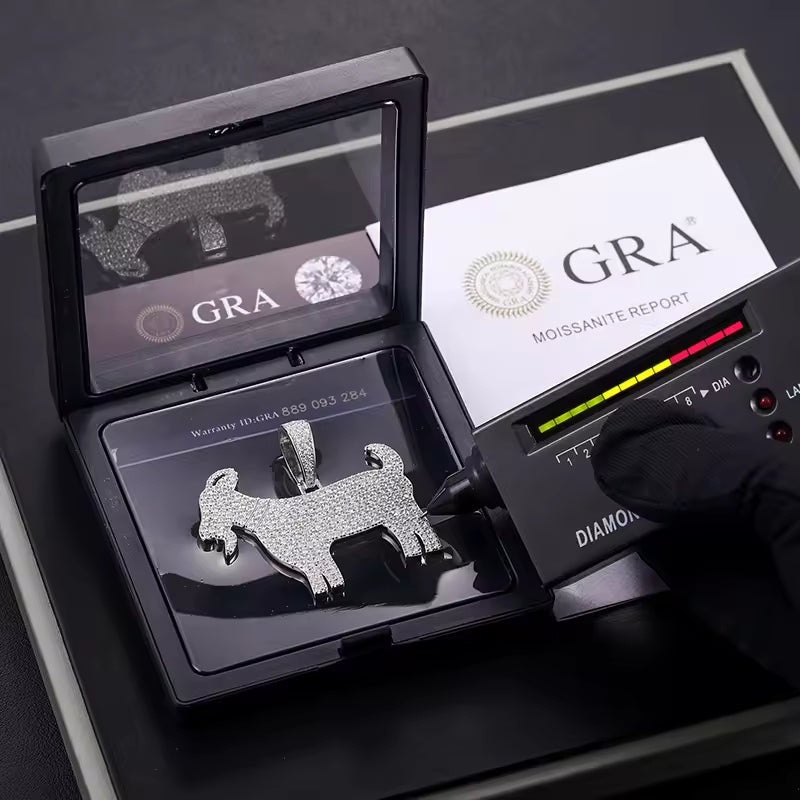 "G.O.A.T." Moissanite Pendant