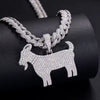 "G.O.A.T." Moissanite Pendant