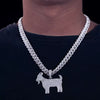"G.O.A.T." Moissanite Pendant