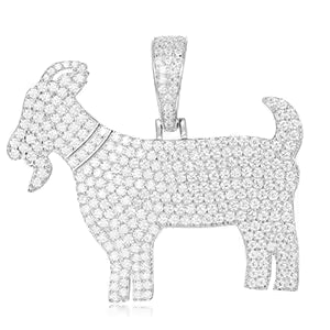 "G.O.A.T." Moissanite Pendant