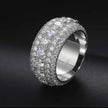 Iced Out Layered Moissanite Ring