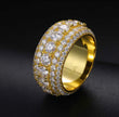 Iced Out Layered Moissanite Ring