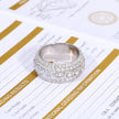 Iced Out Layered Moissanite Ring