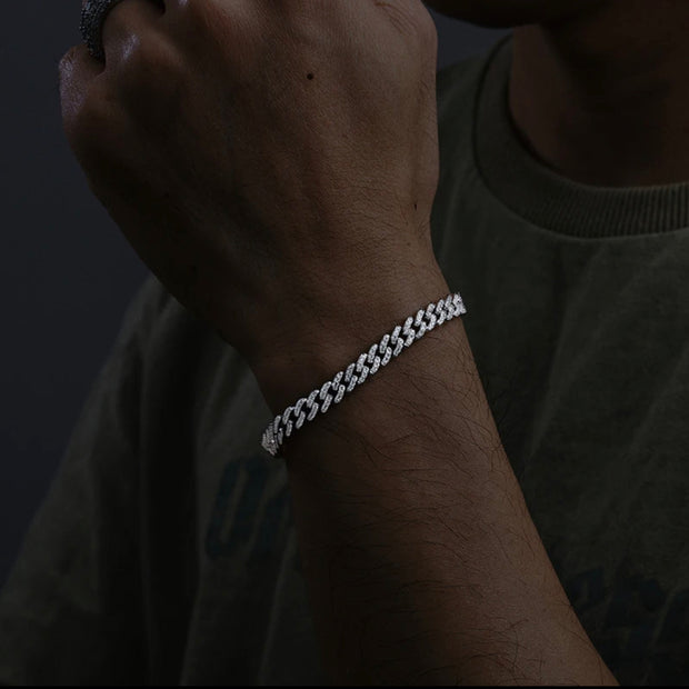 Iced Out 6mm Moissanite Cuban Bracelet