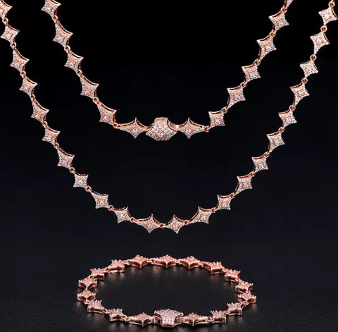“Bling Star” Moissanite Link