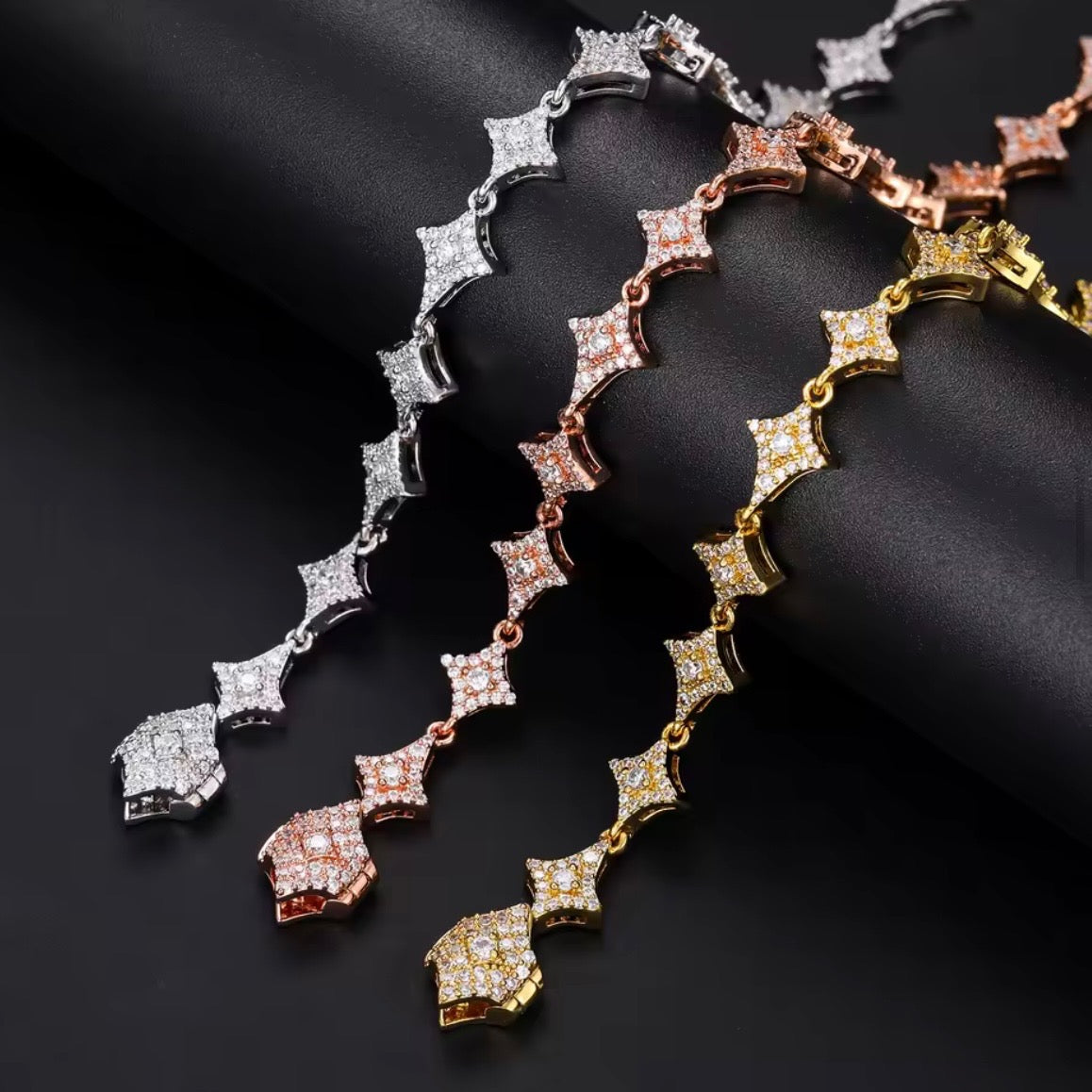 “Bling Star” Moissanite Link