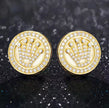 “Crown” Moissanite Earrings