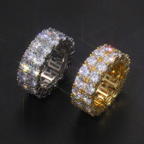 2 Layered Moissanite Ring
