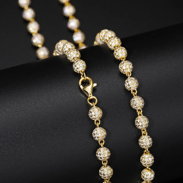“Buddhist Beads" Moissanite Bracelet