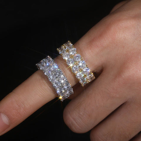 2 Layered Moissanite Ring