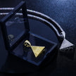 Eye Of Horus Pyramid Moissanite Pendant