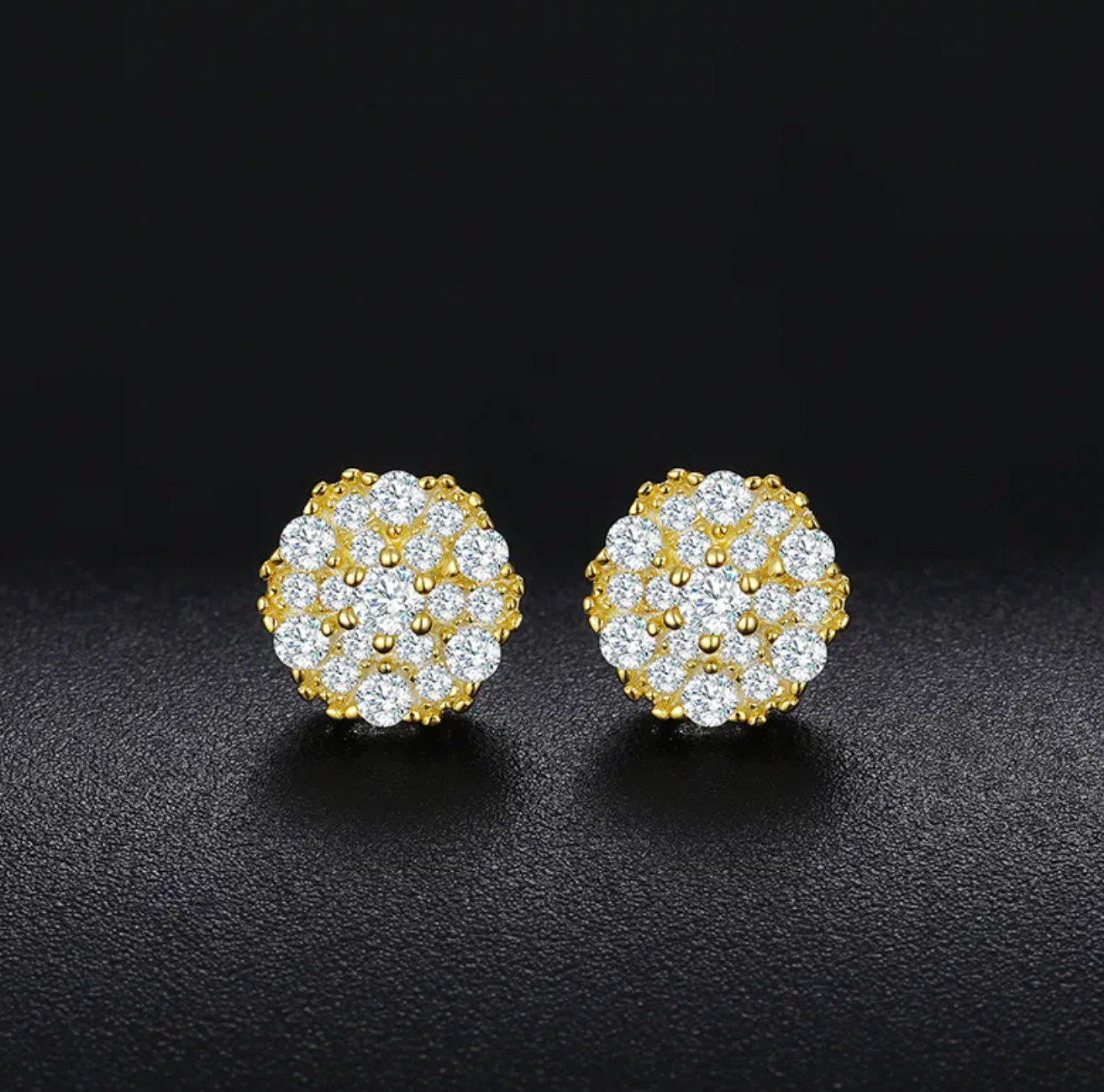 Mosaic Moissanite Studs