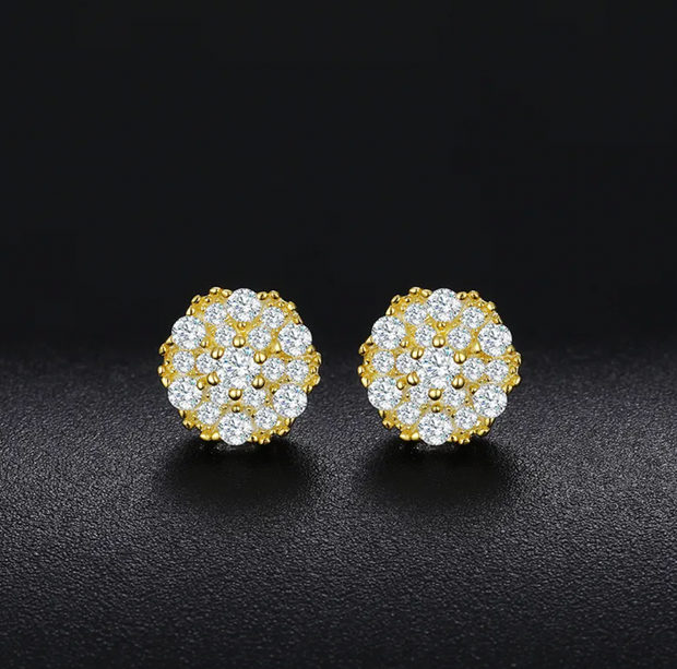 Mosaic Moissanite Studs
