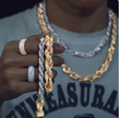 Iced Out Rope Moissanite Bracelet