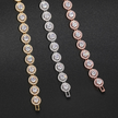 Round Linked Moissanite Bracelet