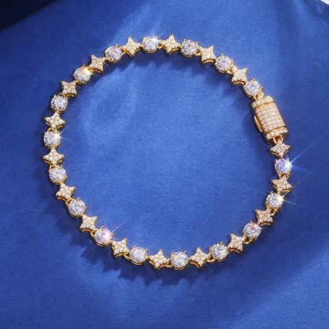 6mm "Mixed Stone" Moissanite Bracelet
