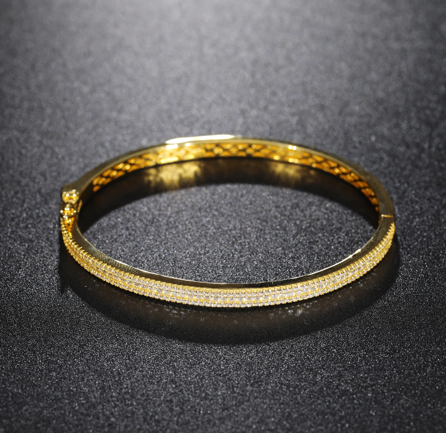 Iced Out Moissanite Band