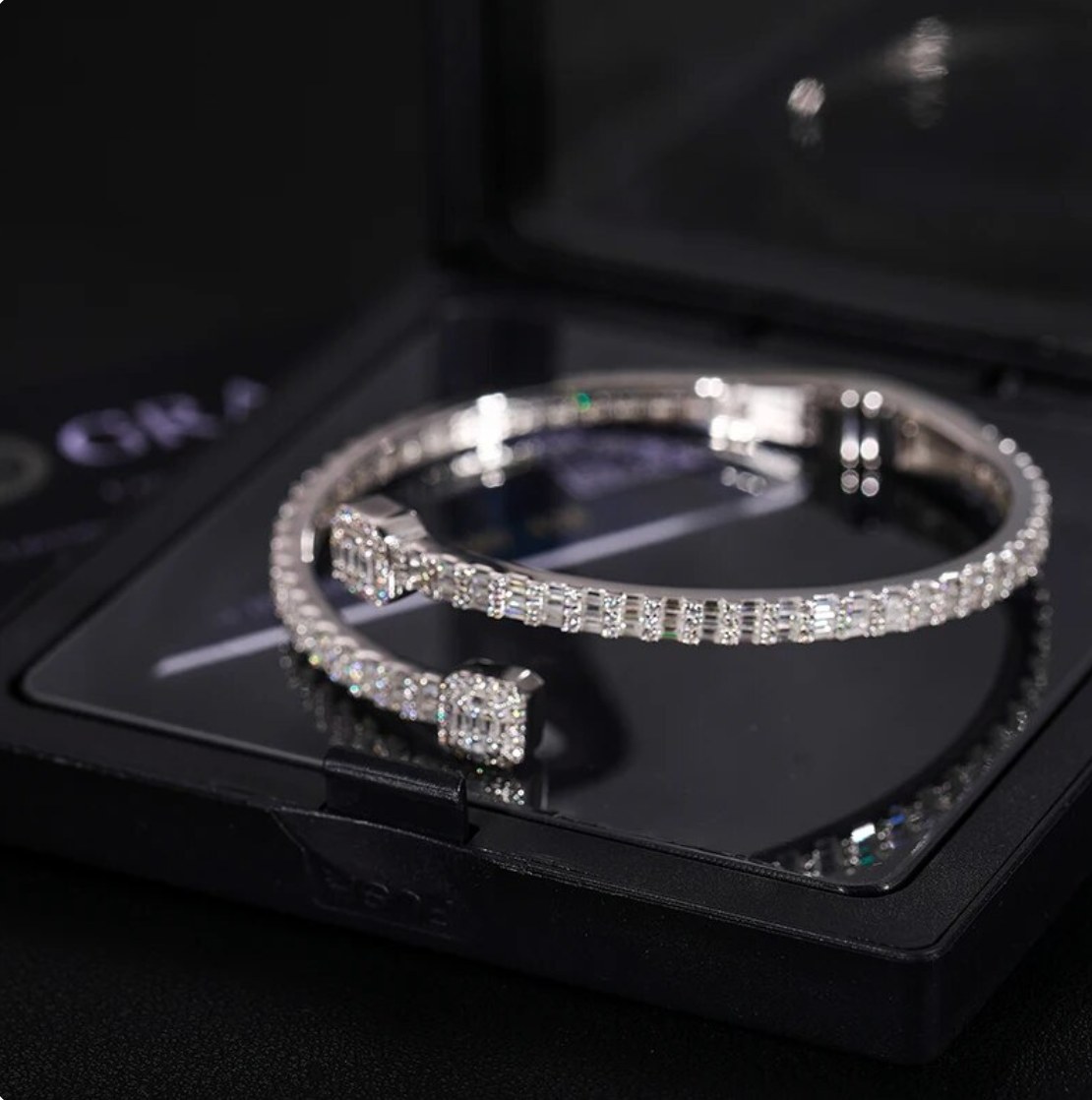 Baguette Moissanite Bracelet