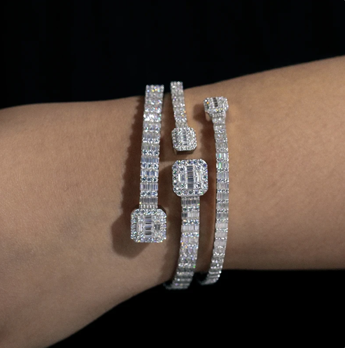Baguette Moissanite Bracelet