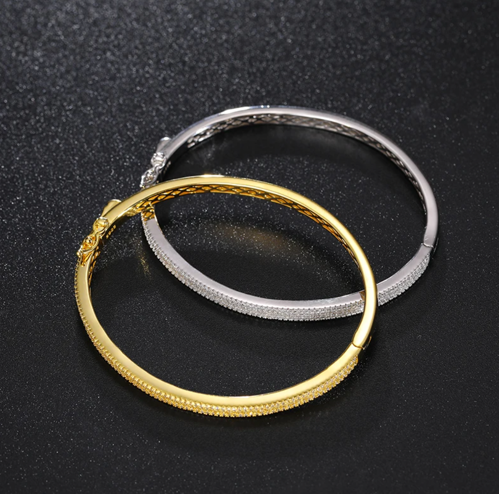 Iced Out Moissanite Band