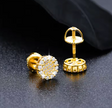 Micro Flower Moissanite Earrings