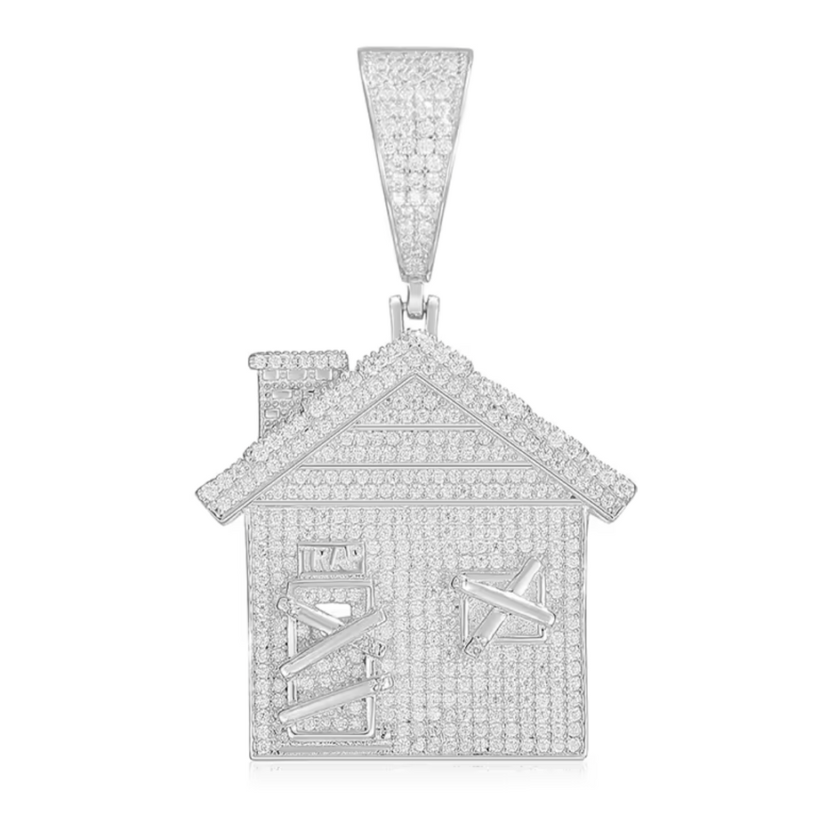 "Trap House" Moissanite Pendant