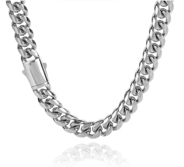 14mm 14K Gold Cuban Link