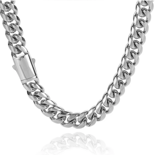 14mm 14K Gold Cuban Link
