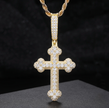 Double Layer Moissanite Cross Pendant