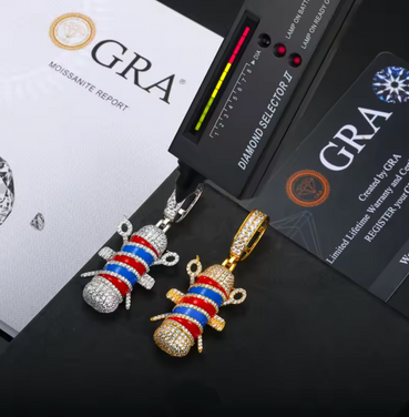 Barber Moissanite Pendant