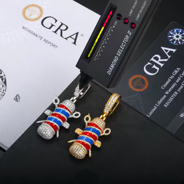 Barber Moissanite Pendant