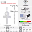 Layered Ankh Moissanite Pendant