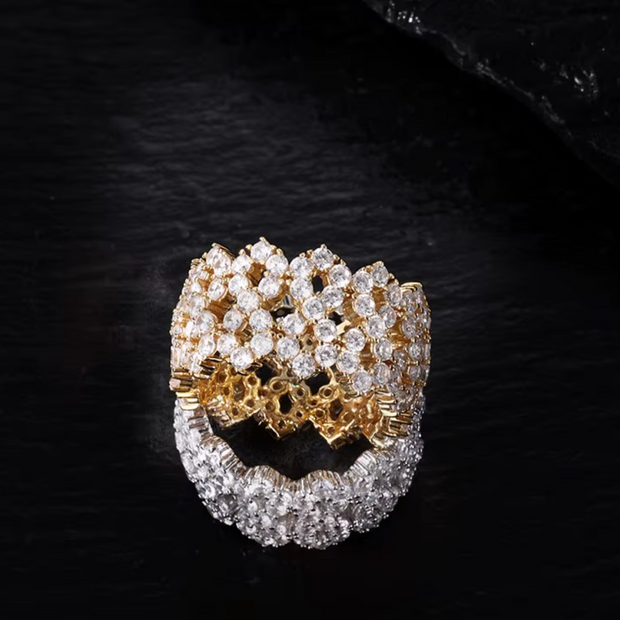 "888" Infinity Moissanite Ring