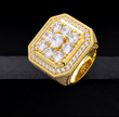 Square Pinky Moissanite Ring