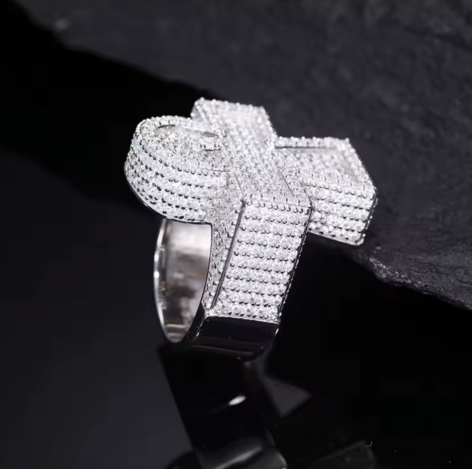 "Ankh" Moissanite Ring