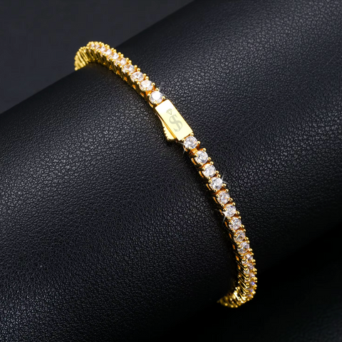 3mm Round Cut Tennis Moissanite Bracelet