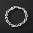Iced Out Rope Moissanite Bracelet