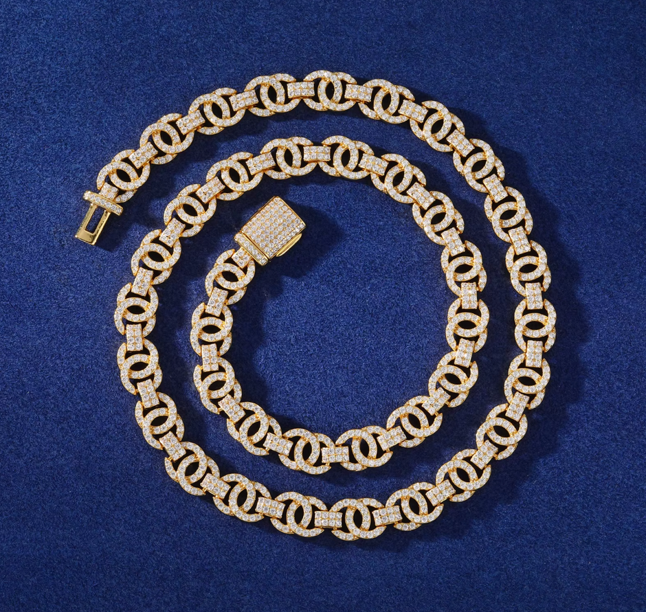 "Double C" Moissanite Link