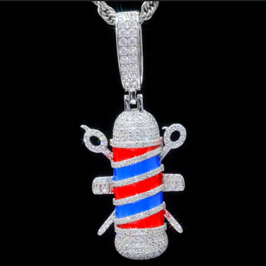 Barber Moissanite Pendant