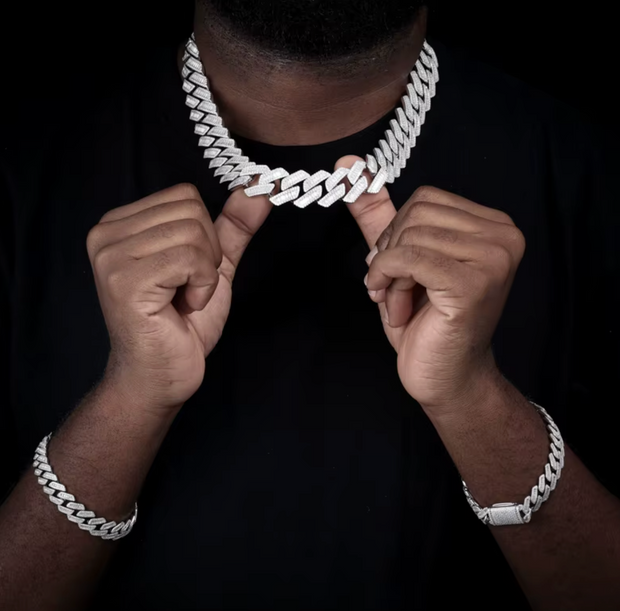 12MM Baguette Moissanite Cuban Link