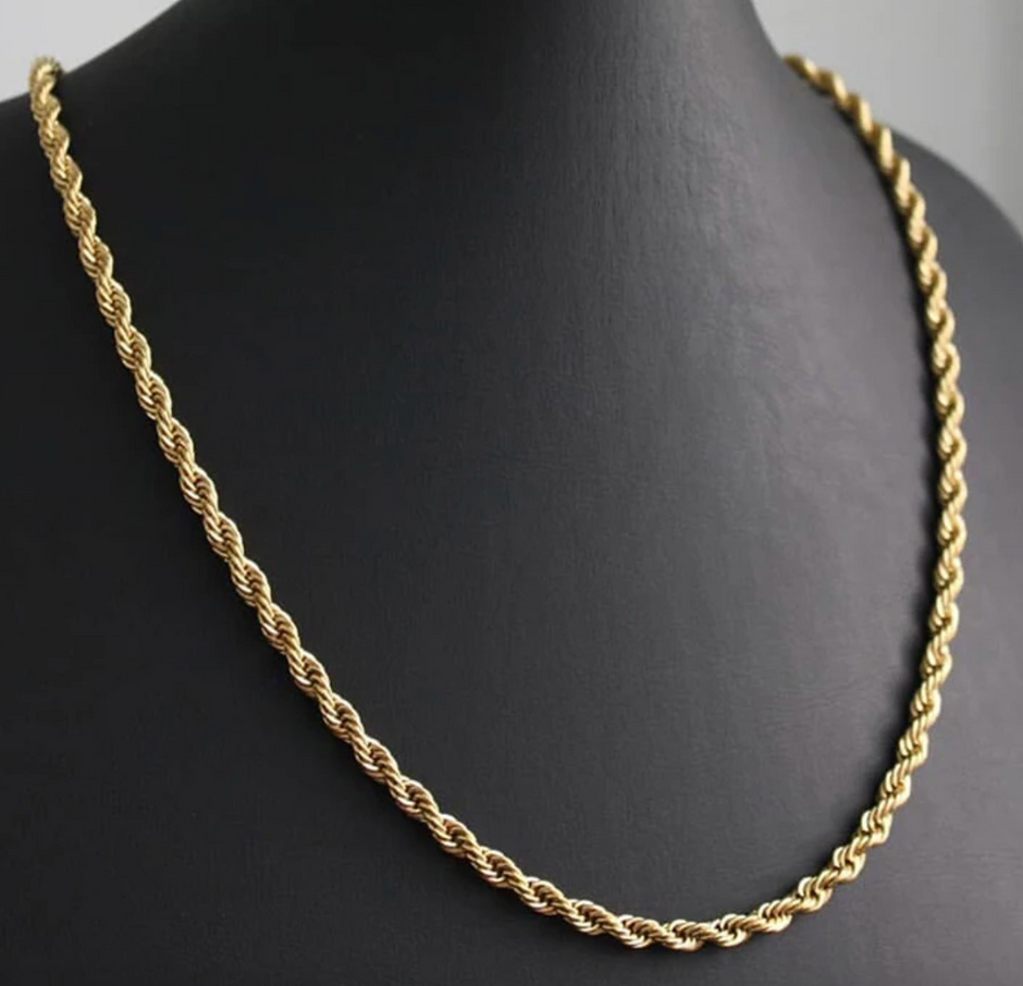 14K 3mm Rope Chain