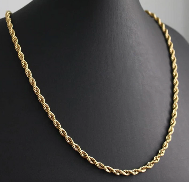 14K 3mm Rope Chain
