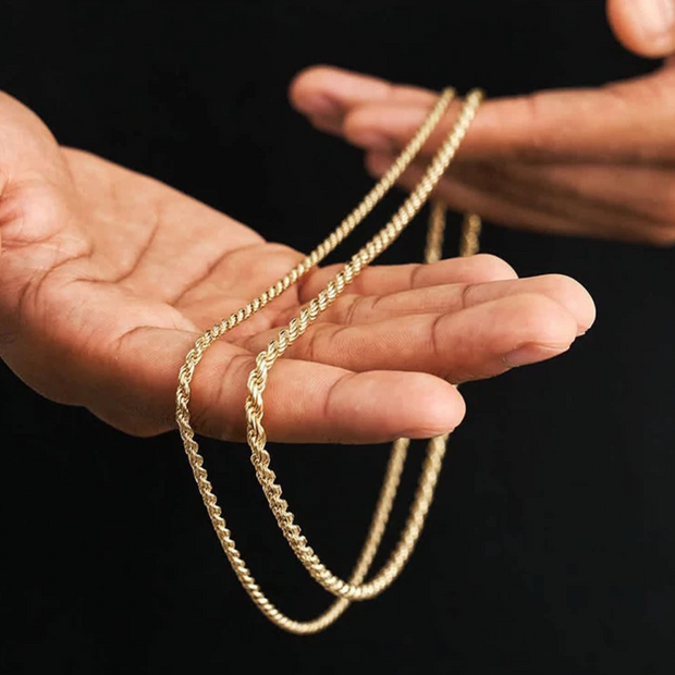 14K 3mm Rope Chain