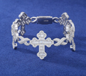Infinity Baguette Cross Moissanite Bracelet